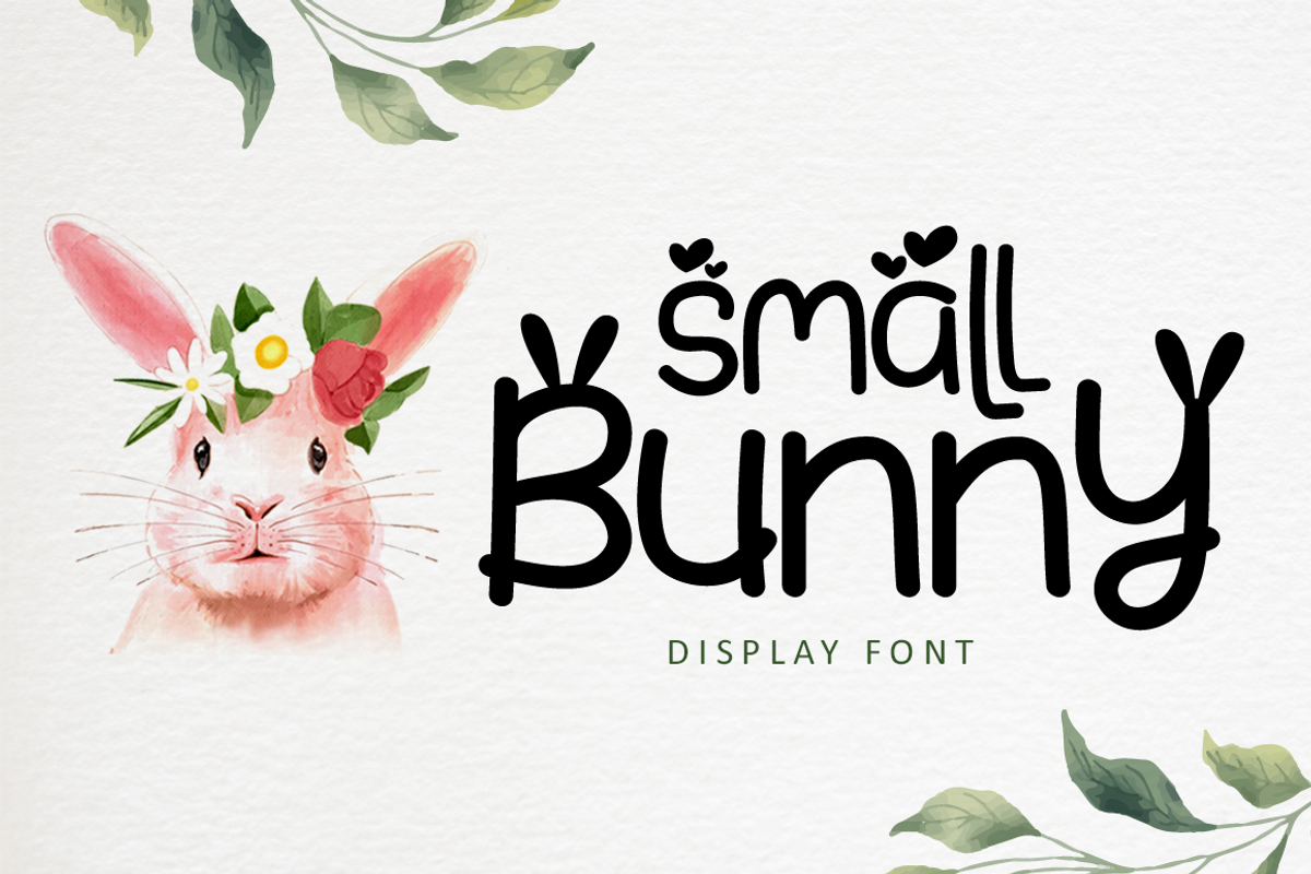 Small Bunny - Display Font, a Font by Illushvara Design (Photo 1 of 8)