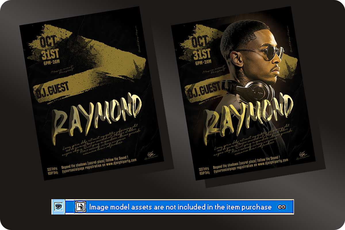 DJ Music Flyer, a Flyer Template by regalDRAW (Photo 4 of 5)