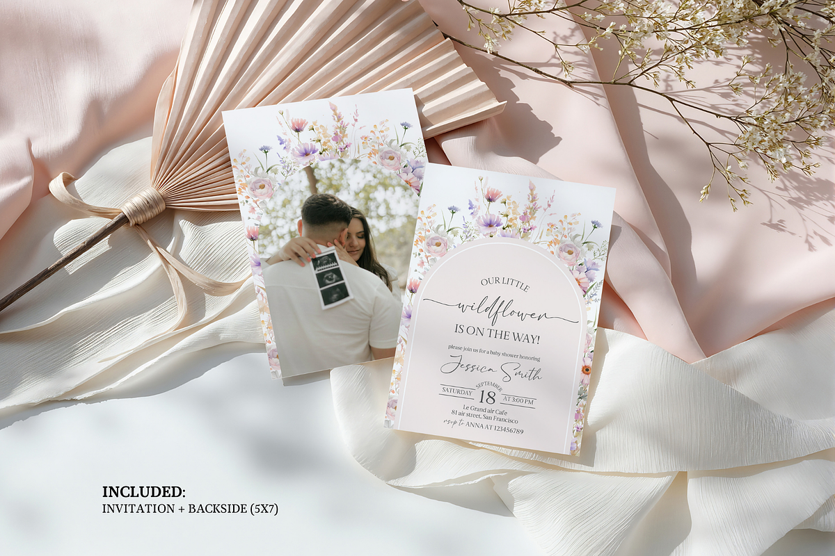 Our Little Wildflower, an Invitation Template by Digital_Mind (Photo 2 of 7)