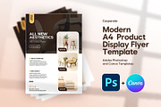A4 Product Flyer Template Canva PSD, a Flyer Template by Vintage Impressions (Thumbnail 1 of 6)