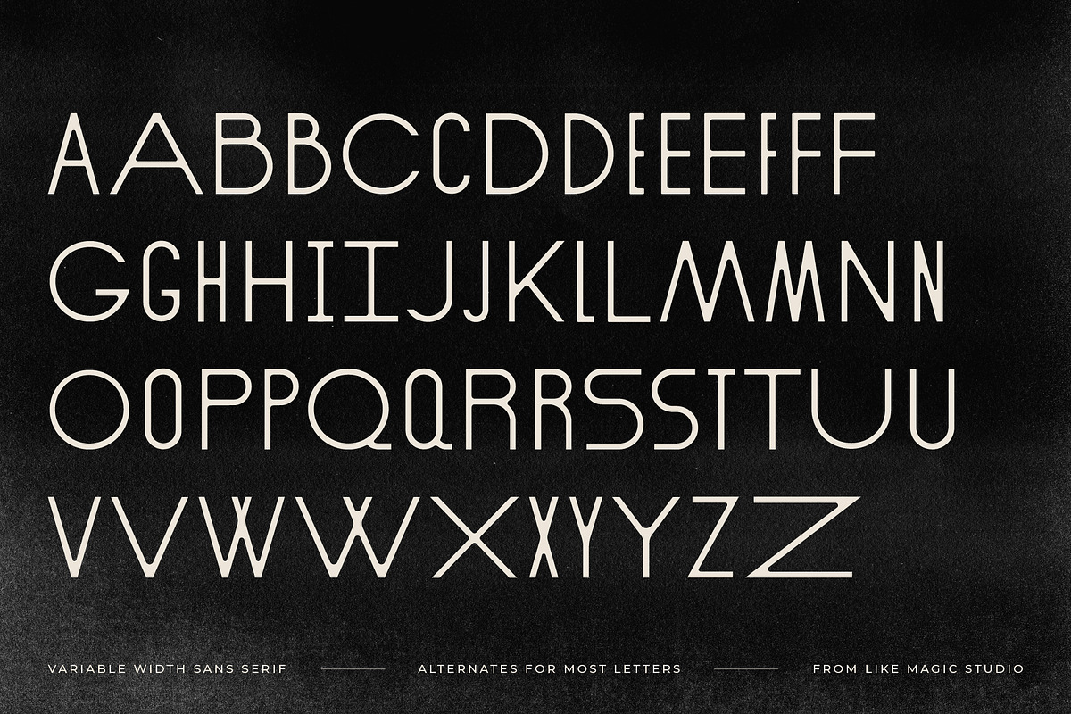 Oracle - Mixed Width Sans Serif, a Sans Serif Font by Like Magic Studio (Photo 6 of 9)