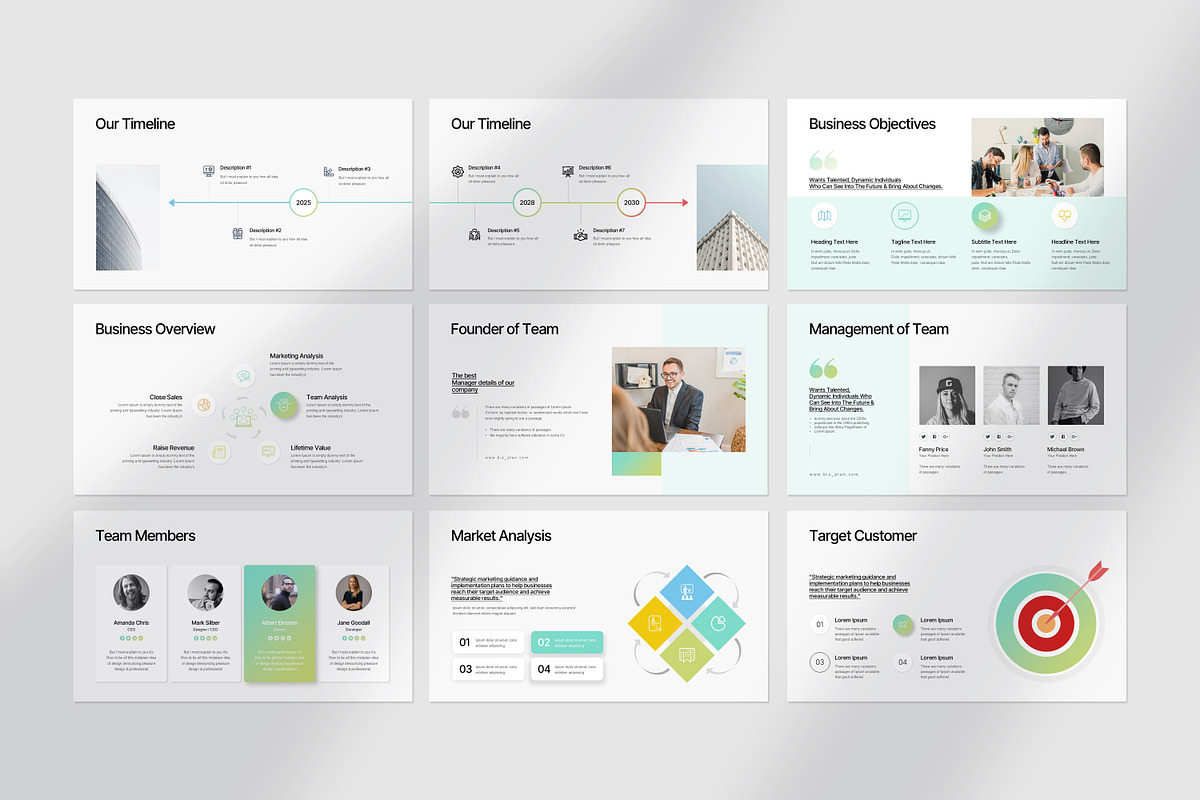 Business Plan PowerPoint Template preview 5