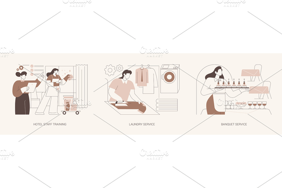 Hotel business isolated cartoon, a Person Illustration by Visual Generation