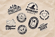 Vintage Halloween Emblems - 97 Logos, an Object Graphic by DenysHolovatiuk (Thumbnail 7 of 9)