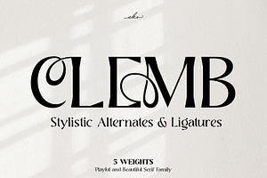Clemb - Ligature Display Font