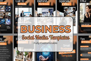 Business Social Media Templates Kit, a Social Media Template by Arslan