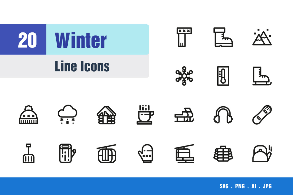 Winter Icons, an Icon by Sooodesign