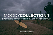 MOODY COLLECTION 1 - Adobe Lightroom, a Plug-in Add-On by PRESETS and CHILL (Thumbnail 1 of 5)