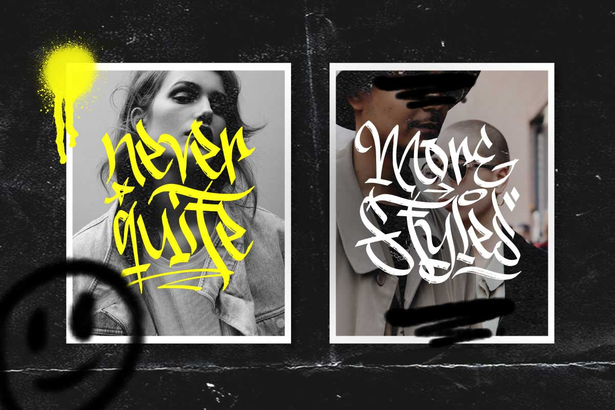 Dirtysick - Graffiti Font, a Blackletter Font by Dirtyline Studio (Photo 7 of 11)