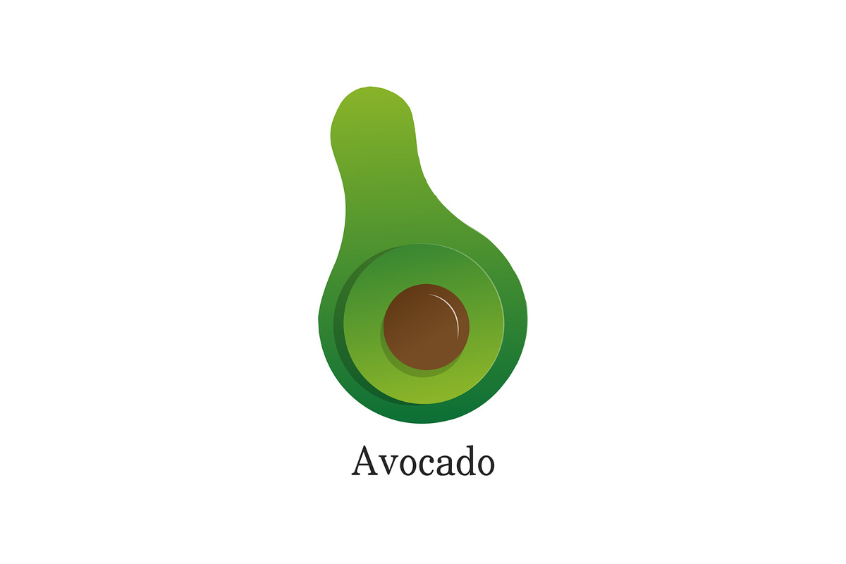 Avocado logo bundle set, a Food Illustration by foxndeer (Photo 2 of 4)