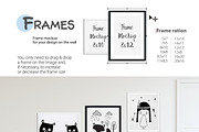 KIDS WALL & FRAMES Mockup Bundle - 3, a Print Template by Yuri-U (Thumbnail 5 of 33)