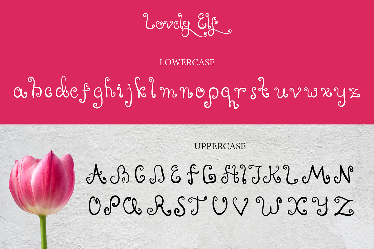 Lovely Elf - Swirly Font, a Sans Serif Font by Inventype Studio (Photo 7 of 9)