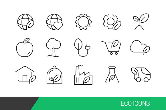 Eco Vector Line Icons