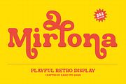 Mirlona Playful Retro Display Font, a Serif Font by Rasio Studio (Thumbnail 1 of 9)