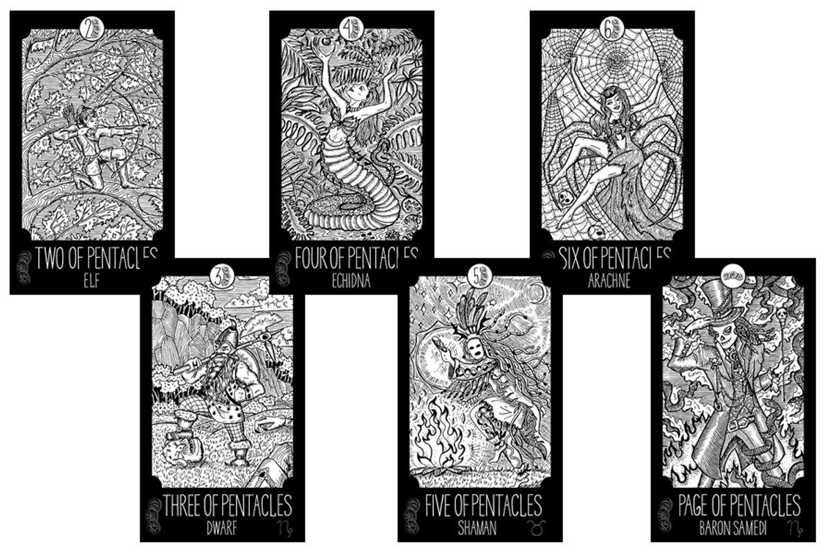 Fantasy Tarot cards, a Decorative Illustration by Samiramay (Photo 9 of 15)