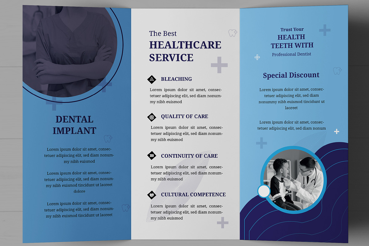 Medical Trifold Brochure, a Brochure Template by MightyDesign (Photo 4 of 7)