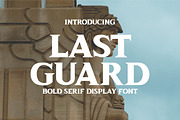 Last Guard Serif Display, a Serif Font by Gumrega Studio (Thumbnail 1 of 6)