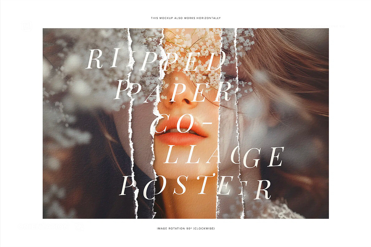 Ripped Paper Collage Poster, a Product Mockup by Custom Scene (Photo 8 of 10)
