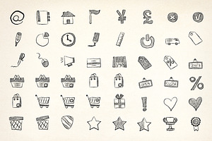 260 Hand Drawn Icons