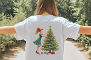 Vintage Christmas Pin Up Girl Clipar, an Illustration by CrexoraLab (Thumbnail 5 of 5)