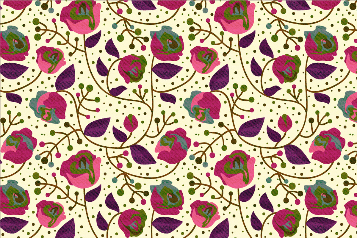 Roses seamless pattern
