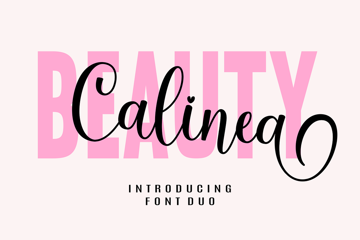 Beauty Calinea, a Font by Artkenza (Photo 1 of 6)