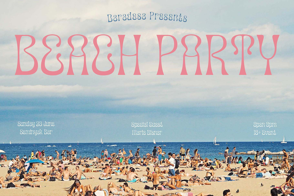 Canobis - Psychedelic Typeface, a Font by Craft Supply Co. (Photo 2 of 8)