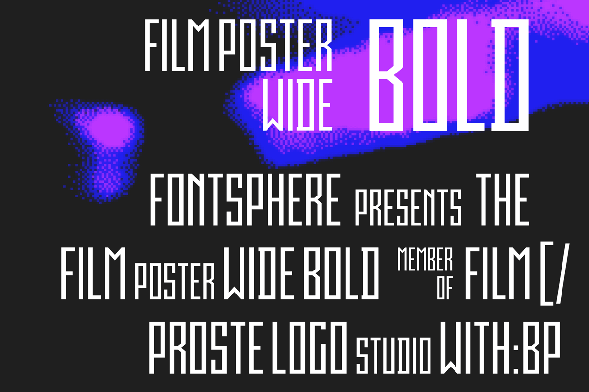 Film Poster Wide |3 fonts preview 3