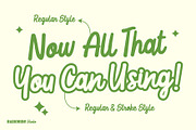 Lime Lines a Script Cartoon Font, a Script Font by Rasiorise Studio (Thumbnail 4 of 11)