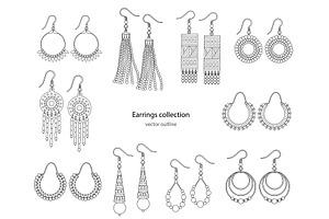 Collection Of Earrings And Bracelets