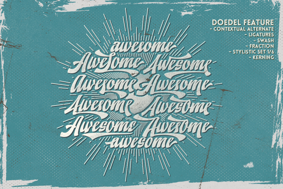 Doedel - Retro Vintage Font preview 3