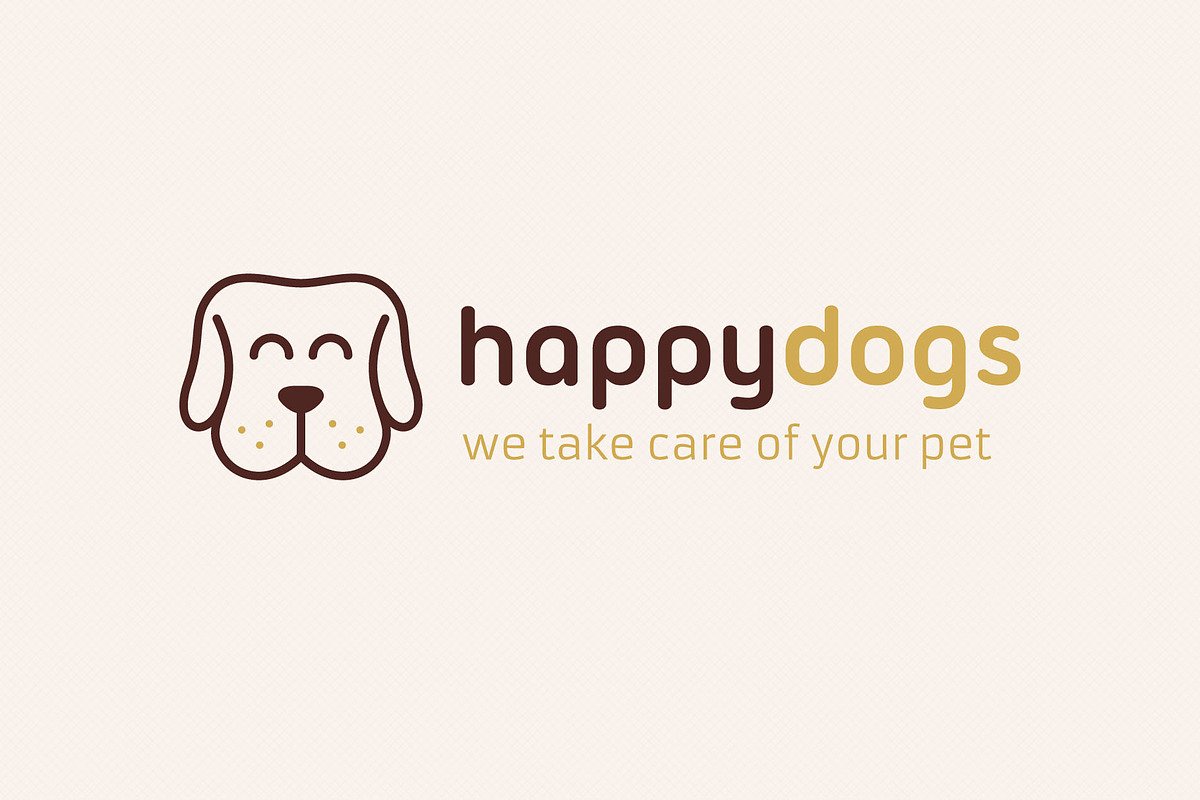 Happy Dog Logo, a Branding & Logo Template by Sargatal (Photo 2 of 4)