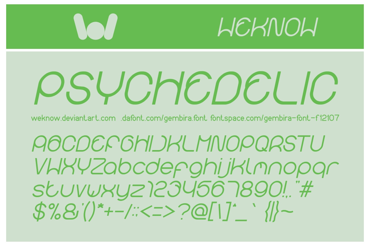 gembira font preview 2