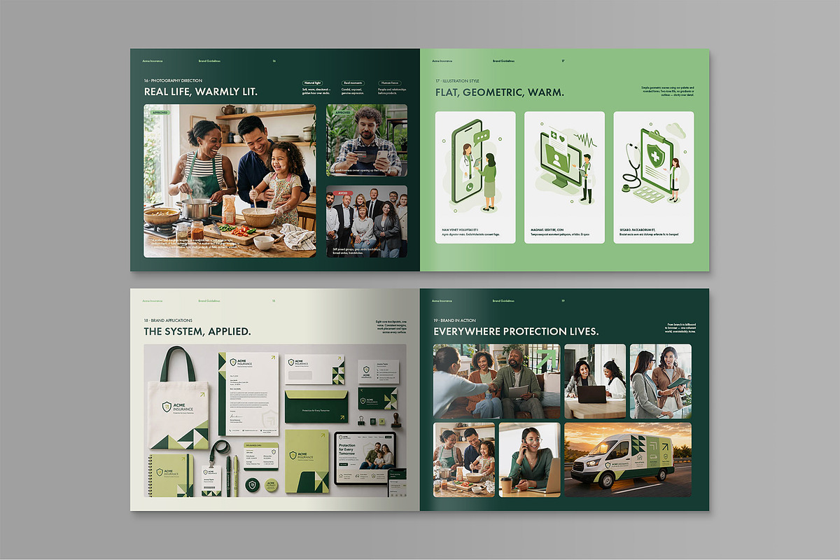 Modern Brand Guidelines Template, a Brochure Template by BrandPacks (Photo 6 of 7)