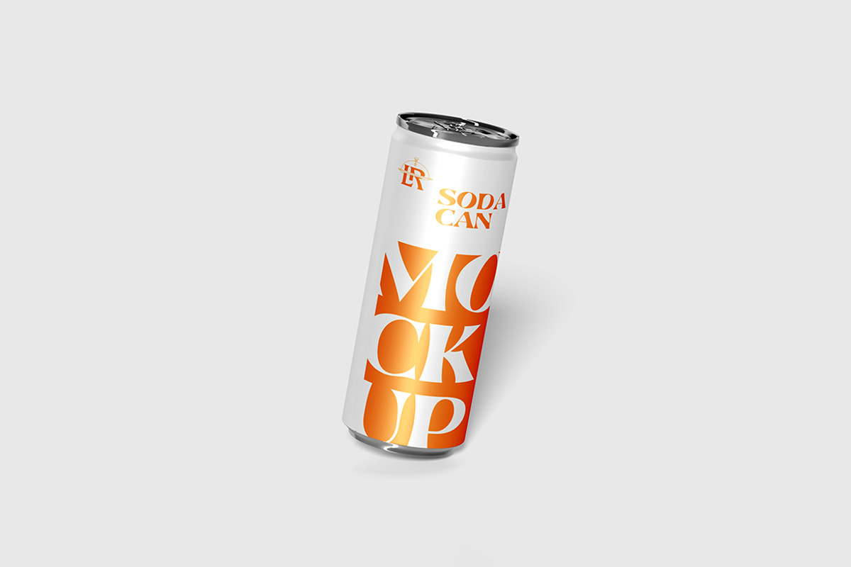 Soda Can Mockup, a Packaging Mockup by Pikachudesign (Photo 3 of 5)