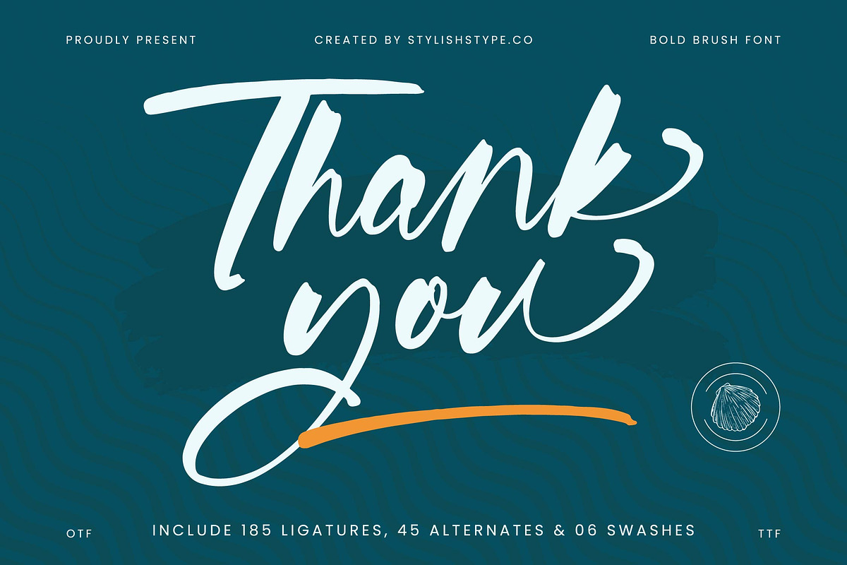Whitela Akuatic - Bold Brush Font, a Script Font by stylishtype.co (Photo 20 of 20)