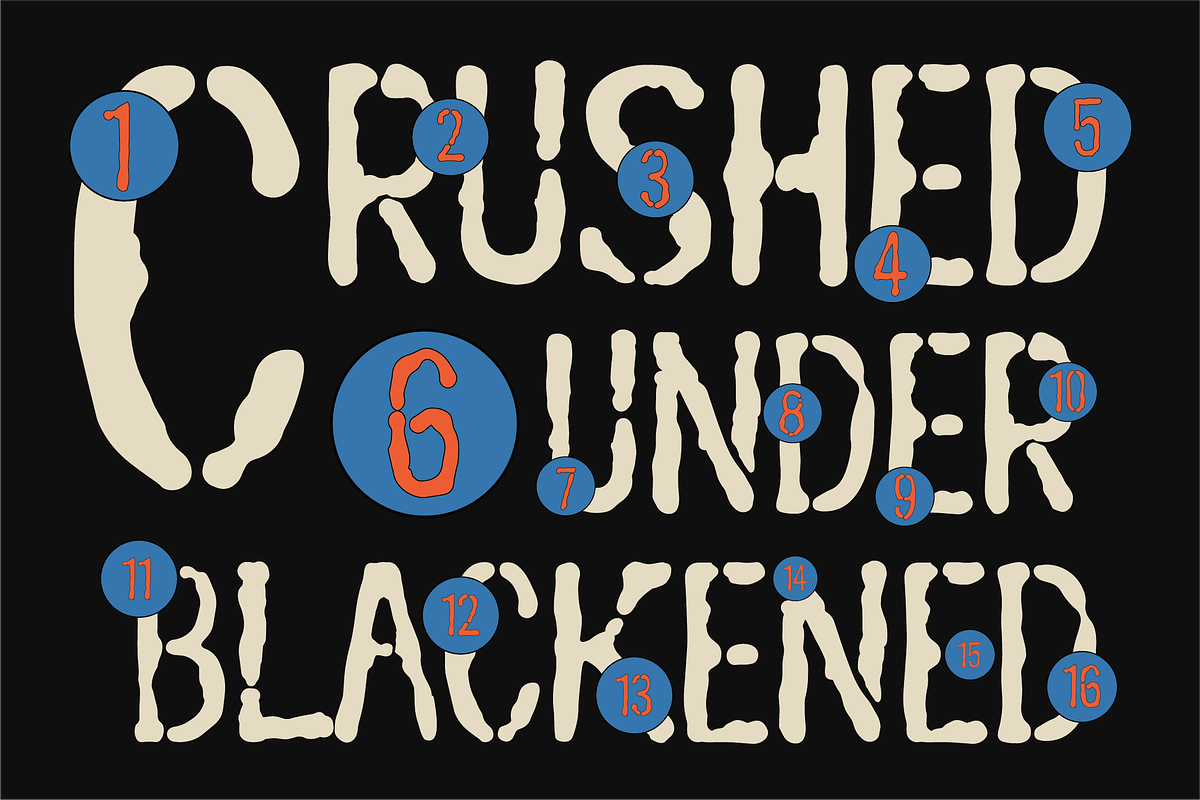 Greems - Doombringer Display Font, a Sans Serif Font by riff.type (Photo 9 of 10)