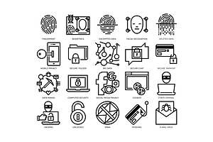 Privacy And Security GDPR Icons