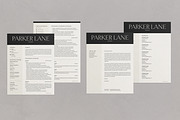 Parker Resume CV Kit, a Resume Template by Franklin Lane (Thumbnail 6 of 6)