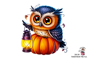 Halloween Owl Sublimation PNG Bundle, a Graphic by Clipart Bloom (Thumbnail 2 of 11)