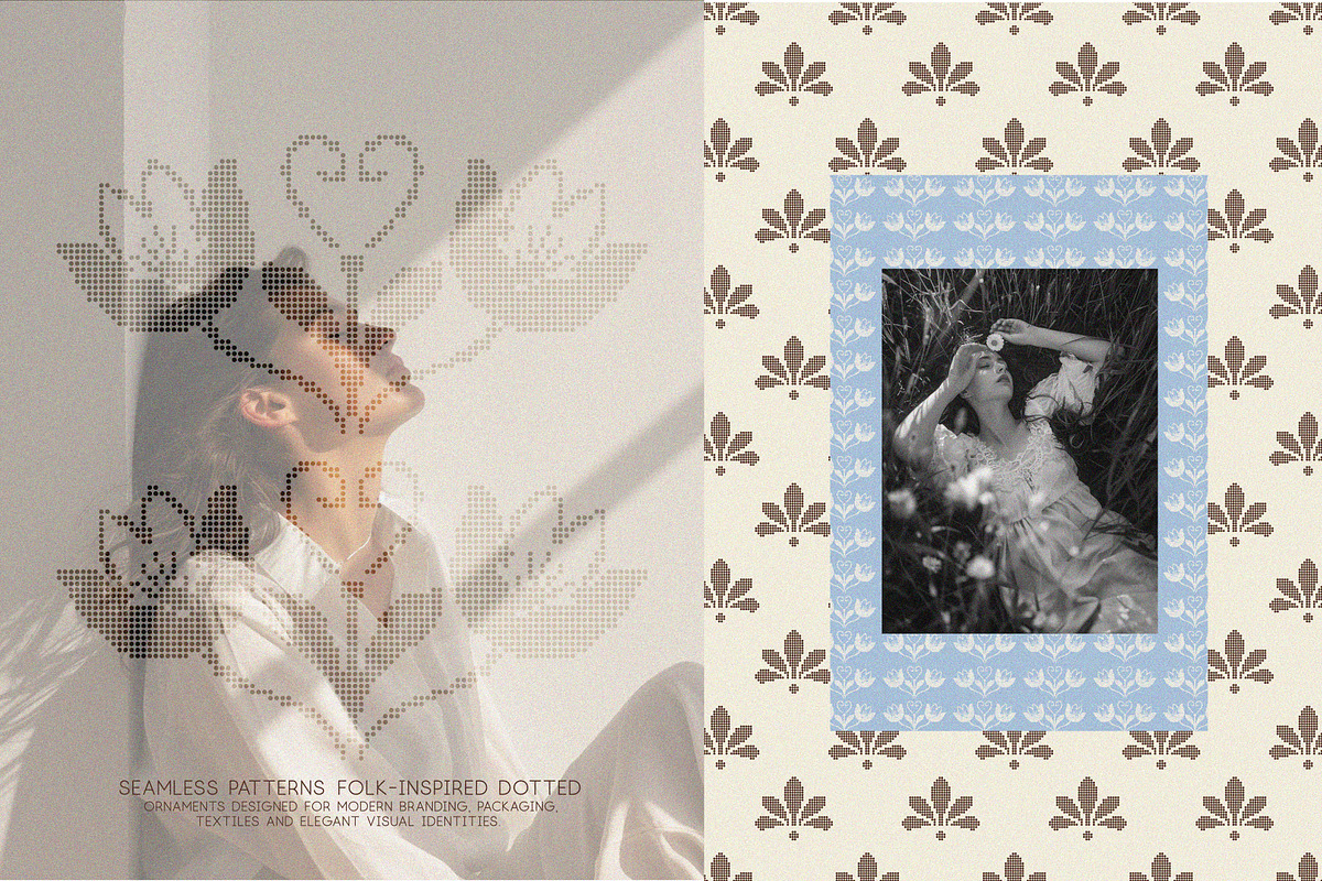 Folk dotted seamless patterns, a Pattern Graphic by lokko studio (Photo 3 of 7)