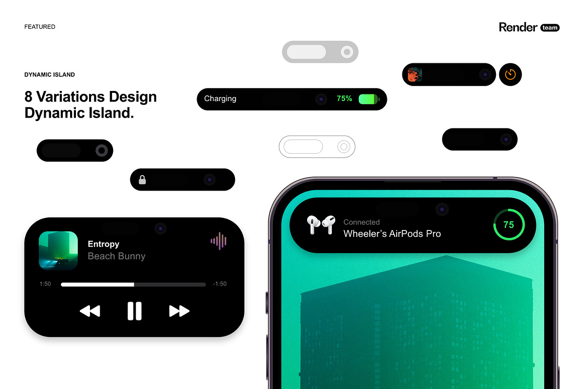 Apple Devices Mockup Bundle, an iPhone Mockup by Renderteam (Photo 6 of 20)