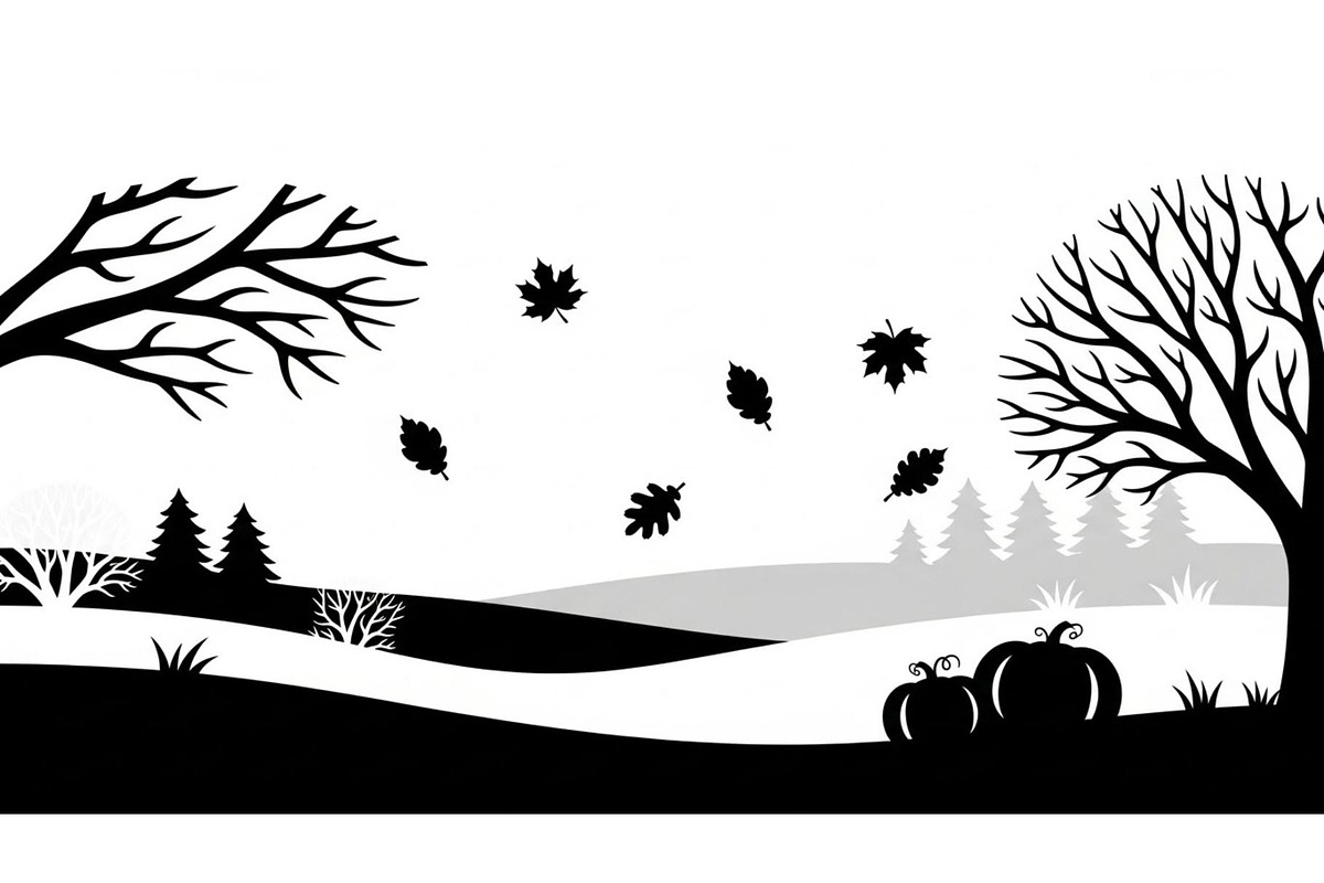 Autumn Fall Leaves Landscape, a Graphic by Artivon (Photo 11 of 13)