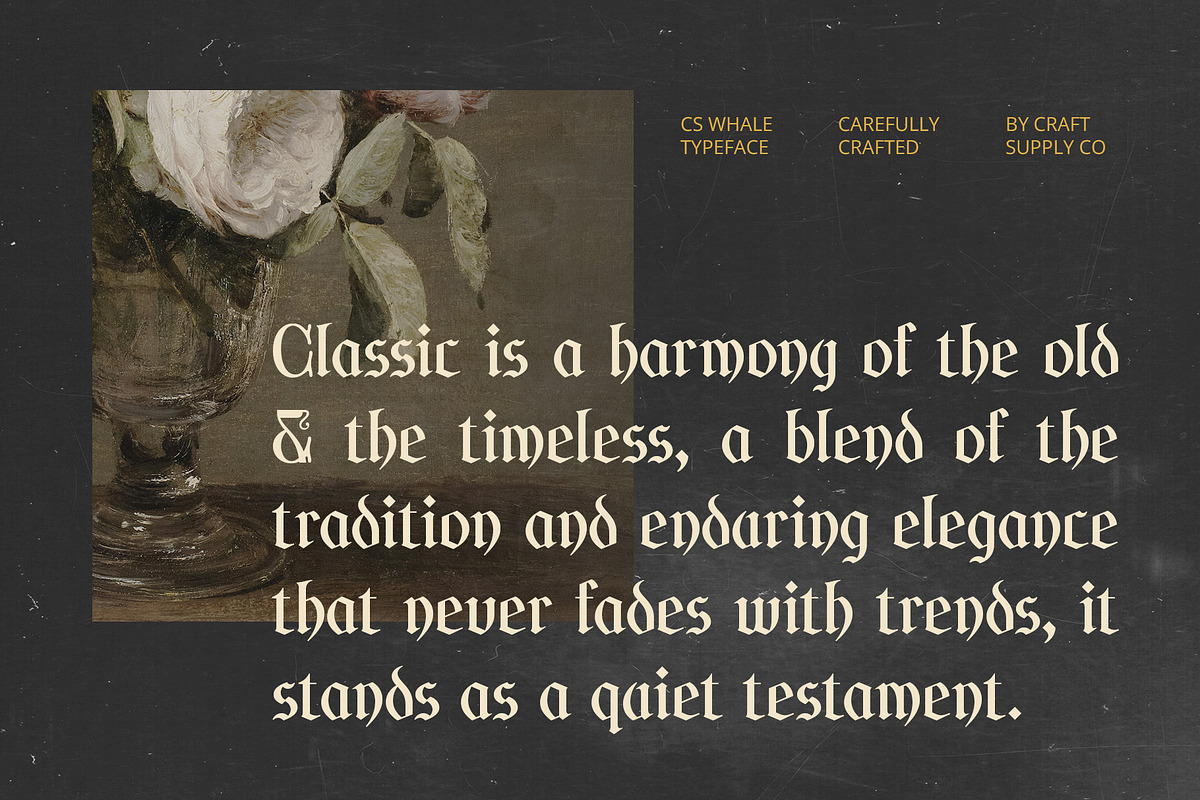 CS Whale – Gothic Uncial Font, a Blackletter Font by Craft Supply Co. (Photo 5 of 8)