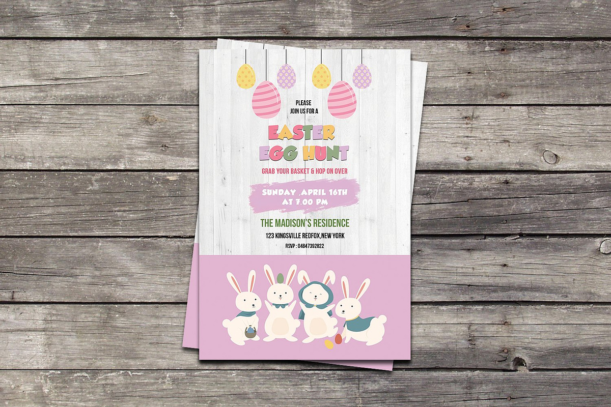 Easter Invitation Flyer Template, a Flyer Template by Template Shop (Photo 3 of 3)