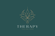 Therapy Lotus Flower Logo Wellness, a Branding & Logo Template by Signatoro (Thumbnail 1 of 3)