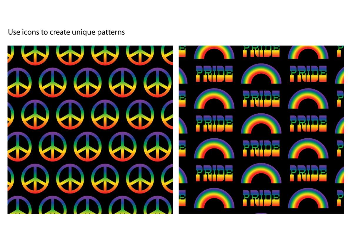 Gradient Rainbow Pride Clipart, an Outline Icon by Melissa Held Designs (Photo 4 of 4)