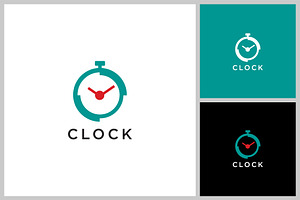 Clock vector icon logo design, a Branding & Logo Template by quadrazo