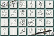 HAND DRAWN FLORAL COLLECTION Vol.3, an Illustration by CARROTDESIGN (Thumbnail 2 of 4)
