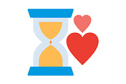 Sand clock Flat Icon, a Duotone Icon by Pexelpy (Thumbnail 1 of 2)